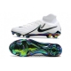 Nike Phantom Luna II Elite Firm Ground High Top White Black Football Boots