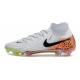 Nike Phantom Luna II Elite Firm Ground High Top White Black Orange Football Boots