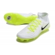 Nike Phantom Luna II Elite Firm Ground High Top White Black Volt Football Boots