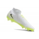 Nike Phantom Luna II Elite Firm Ground High Top White Black Volt Football Boots