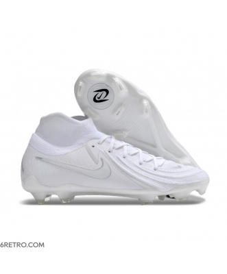Nike Phantom Luna II Elite Firm Ground High Top White Football Boots