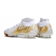 Nike Phantom Luna II Elite Firm Ground High Top White Gold Football Boots