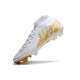Nike Phantom Luna II Elite Firm Ground High Top White Gold Football Boots
