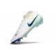 Nike Phantom Luna II Elite Firm Ground High Top White Green Football Boots
