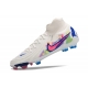 Nike Phantom Luna II Elite Firm Ground High Top White Pink Blue Football Boots