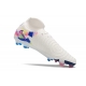 Nike Phantom Luna II Elite Firm Ground High Top White Pink Blue Football Boots