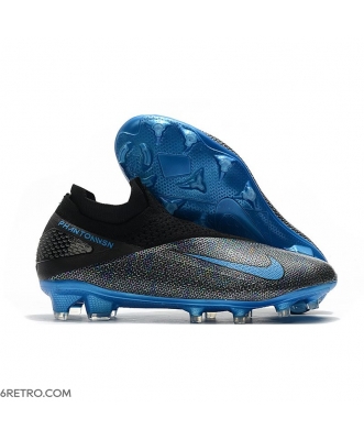 Nike Phantom VSN 2 Elite DF Firm Ground -Black Laser Blue Anthracite Football Boots