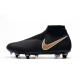 Nike Phantom VSN Elite DF SG-Pro Anti Clog Black Gold Football Boots
