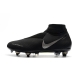 Nike Phantom VSN Elite DF SG-Pro Anti Clog Black Silver Football Boots