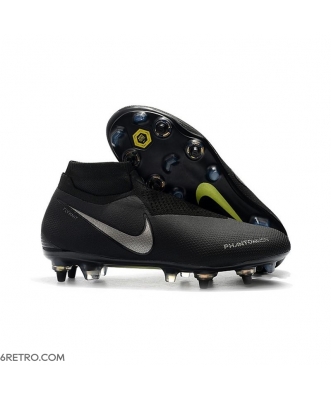 Nike Phantom VSN Elite DF SG-Pro Anti Clog Black Silver Football Boots