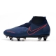 Nike Phantom VSN Elite DF SG-Pro Anti Clog Blue Saphir Red Football Boots