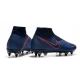 Nike Phantom VSN Elite DF SG-Pro Anti Clog Blue Saphir Red Football Boots