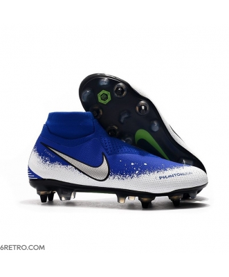 Nike Phantom VSN Elite DF SG-Pro Anti Clog Blue White Silver Football Boots