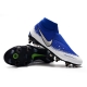 Nike Phantom VSN Elite DF SG-Pro Anti Clog Blue White Silver Football Boots