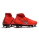 Nike Phantom VSN Elite DF SG-Pro Anti Clog Crimson Silver Football Boots