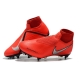 Nike Phantom VSN Elite DF SG-Pro Anti Clog Crimson Silver Football Boots