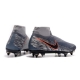 Nike Phantom VSN Elite DF SG-Pro Anti Clog Grey Silver Football Boots