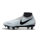Nike Phantom VSN Elite DF SG-Pro Anti Clog Platinum Black Crimson Football Boots