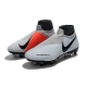 Nike Phantom VSN Elite DF SG-Pro Anti Clog Platinum Black Crimson Football Boots