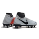 Nike Phantom VSN Elite DF SG-Pro Anti Clog Platinum Black Crimson Football Boots
