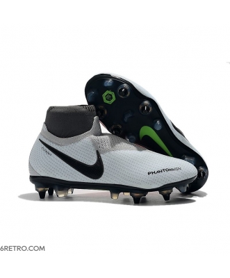 Nike Phantom VSN Elite DF SG-Pro Anti Clog Platinum Black Crimson Football Boots