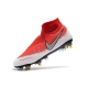 Nike Phantom VSN Elite DF SG-Pro Anti Clog Red White Silver Football Boots