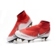 Nike Phantom VSN Elite DF SG-Pro Anti Clog Red White Silver Football Boots
