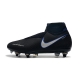 Nike Phantom VSN Shadow Elite DF SG-Pro Anti Clog Black Silver Blue Football Boots