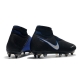 Nike Phantom VSN Shadow Elite DF SG-Pro Anti Clog Black Silver Blue Football Boots