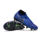 Nike Phantom Vision Elite DF SG-Pro AC Racer Blue Black Metallic Silver Football Boots