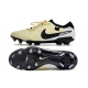 Nike Tiempo Legend 10 Elite Firm Ground Beige Black Football Boots