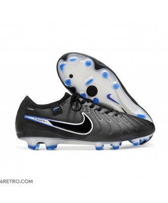 Nike Tiempo Legend 10 Elite Firm Ground Black Chrome Hyper Royal Football Boots
