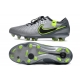 Nike Tiempo Legend 10 Elite Firm Ground Grey Black Green Football Boots