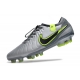 Nike Tiempo Legend 10 Elite Firm Ground Grey Black Green Football Boots