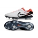 Nike Tiempo Legend 10 Elite Firm Ground White Black Bright Crimson Football Boots