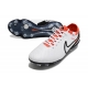 Nike Tiempo Legend 10 Elite Firm Ground White Black Bright Crimson Football Boots