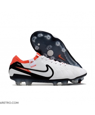 Nike Tiempo Legend 10 Elite Firm Ground White Black Bright Crimson Football Boots