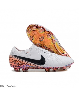 Nike Tiempo Legend 10 Elite Firm Ground White Black Orange Football Boots