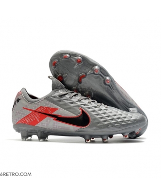 Nike Tiempo Legend 8 Elite Firm Ground ACC - Bomber Grey Black Red Football Boots