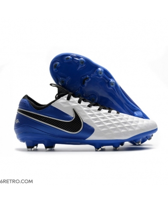 Nike Tiempo Legend 8 Elite Firm Ground ACC - White Black Royal Football Boots