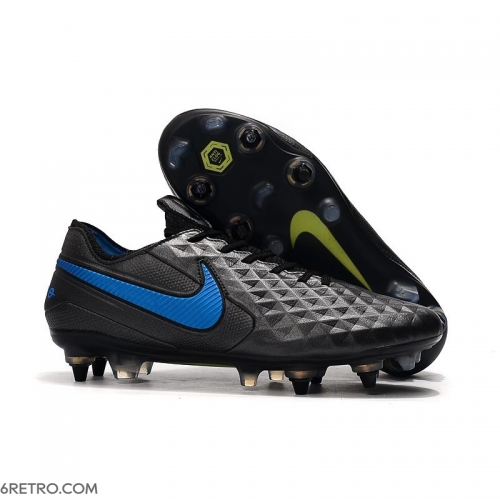 Nike Tiempo Legend 8 Elite SG-Pro AC Black Blue Hero Football Boots Nike Tiempo Legend 8 Elite SG-Pro AC Black Blue Hero Football Boots