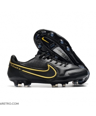 Nike Tiempo Legend 9 Elite Firm Ground Black Metallic Dark Grey Anthracite Football Boots