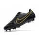 Nike Tiempo Legend 9 Elite Firm Ground Black Metallic Dark Grey Anthracite Football Boots