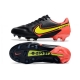 Nike Tiempo Legend 9 Elite Firm Ground Black Red Yellow Football Boots