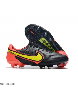 Nike Tiempo Legend 9 Elite Firm Ground Black Red Yellow Football Boots