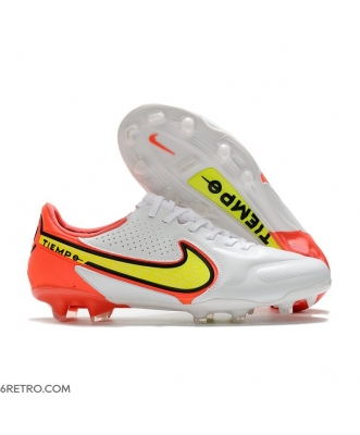 Nike Tiempo Legend 9 Elite Firm Ground Motivation - White Volt Bright Crimson Football Boots