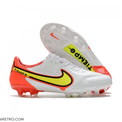 Nike Tiempo Legend 9 Elite Firm Ground Motivation - White Volt Bright Crimson Football Boots Nike Tiempo Legend 9 Elite Firm Ground Motivation - White Volt Bright Crimson Football Boots