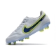 Nike Tiempo Legend 9 Elite Firm Ground Recharge - White Blue Yellow Football Boots