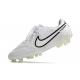 Nike Tiempo Legend 9 Elite Firm Ground White Black Football Boots