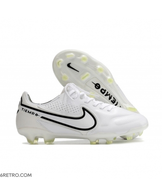 Nike Tiempo Legend 9 Elite Firm Ground White Black Football Boots